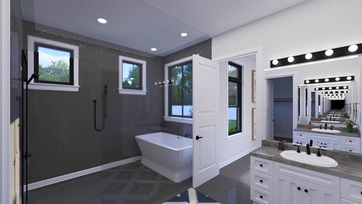 Plan 61602UT: Single-Story Country Ranch House Plan with Jack & Jill Bathroom - 2672 Sq Ft - Image #23 - Country, Ranch