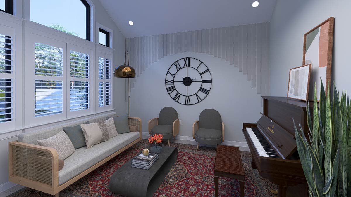 Plan 61603UT: Two-Story Traditional House Plan with Clustered Bedrooms - 2660 Sq Ft - Image #8 - European, Traditional