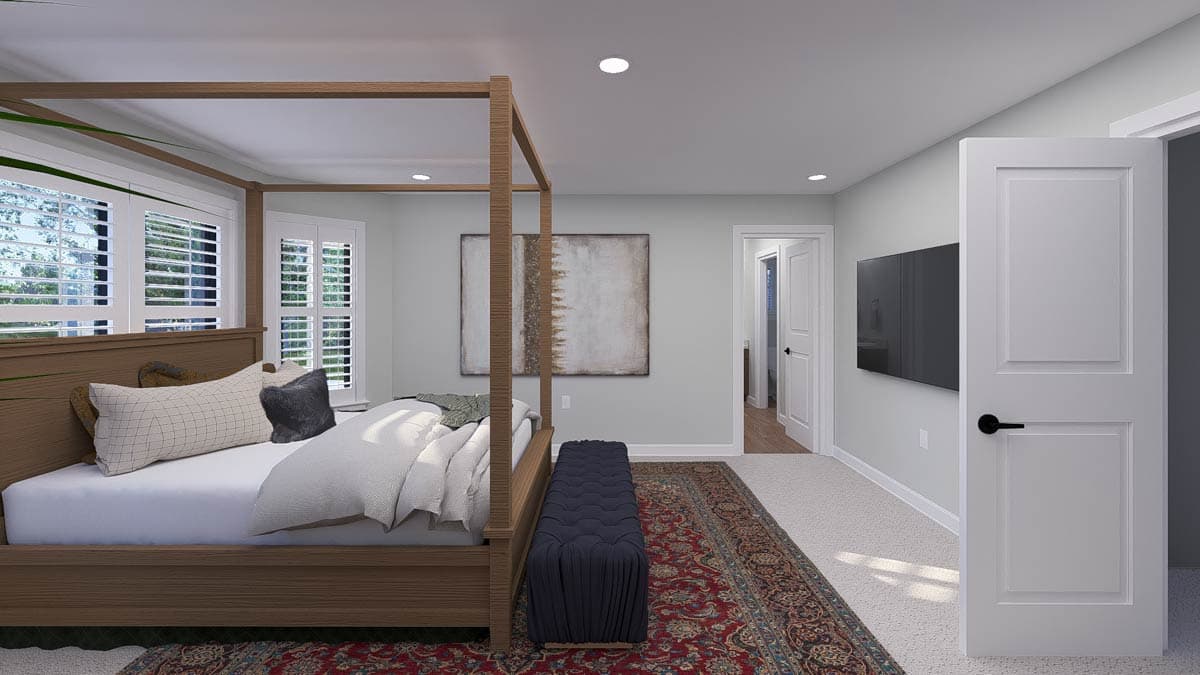 Plan 61603UT: Two-Story Traditional House Plan with Clustered Bedrooms - 2660 Sq Ft - Image #21 - European, Traditional