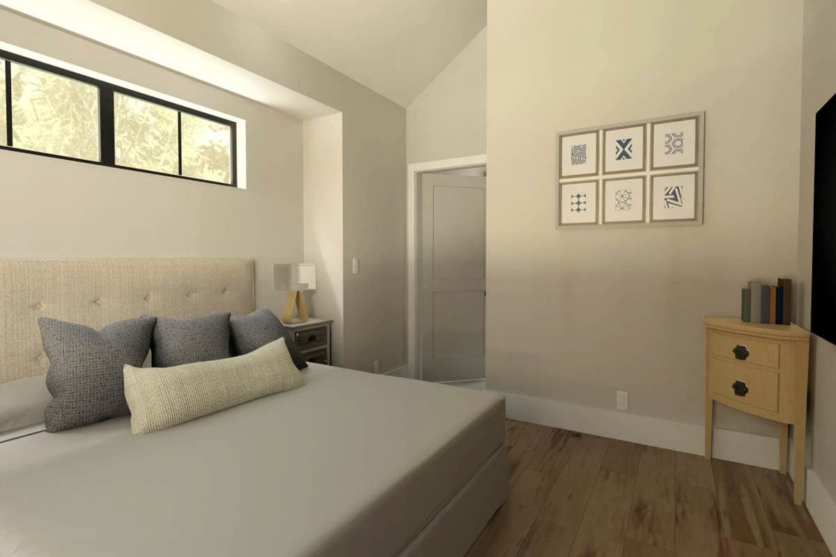 Plan 765057TWN: 3-Bed Elevated Lowcountry Cottage Plan with Elevator - 1547 Sq Ft - Image #7 - Beach, Coastal, Low Country, Vacation