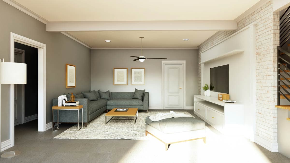 Plan 135333GRA: 1-Bed Mountain House Plan With Side-Sloping Lot - 2028 Sq Ft - Image #17 - Mountain