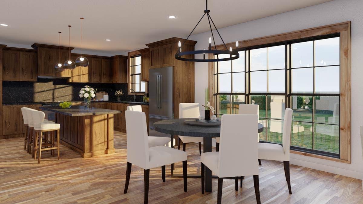 Plan 70916MK: 3-Bed County Cabin House Plan with Central Dog Trot - 2506 Sq Ft - Image #6 - Cabin, Country, Rustic