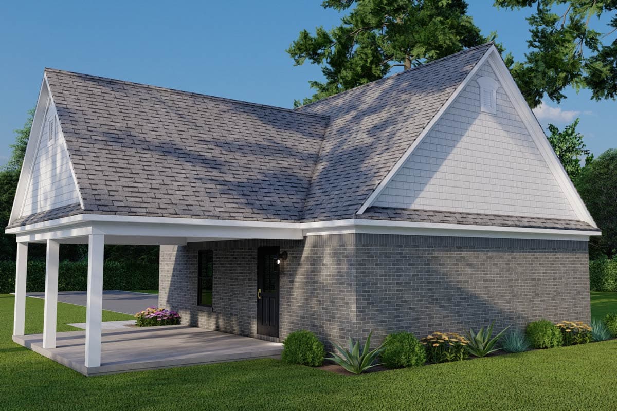 Plan 70917MK: 2-Car Traditional Detached Garage Plan - 806 Sq Ft - Image #6 - Traditional