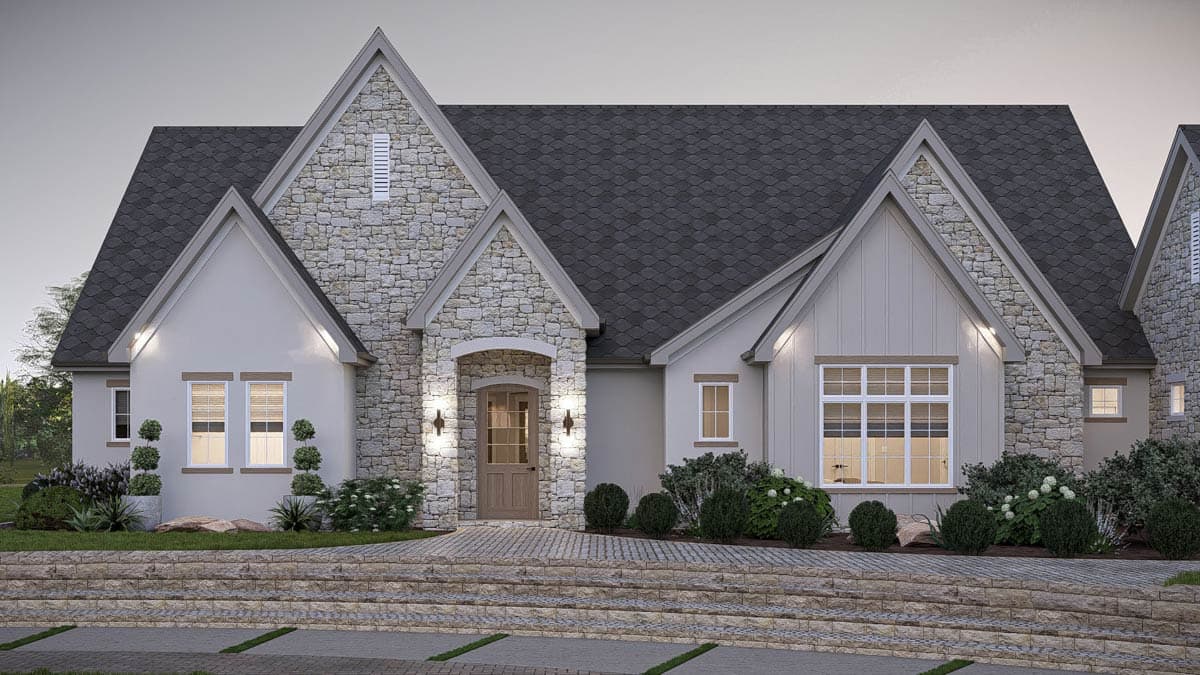 Plan 623490DJ: 3-Bedroom European House Plan with a Separate Guest Suite - 2997 Sq Ft - Image #28 - European, Transitional