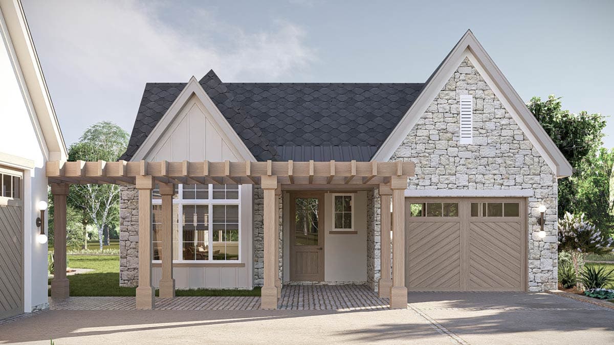 Plan 623490DJ: 3-Bedroom European House Plan with a Separate Guest Suite - 2997 Sq Ft - Image #27 - European, Transitional