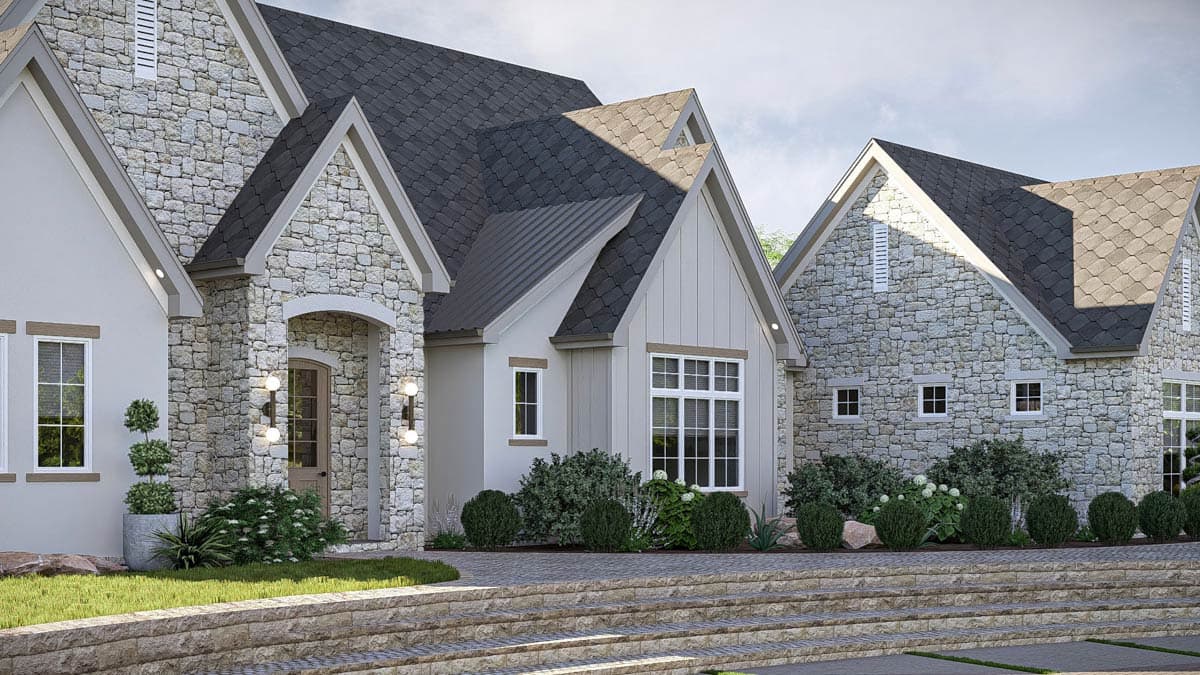 Plan 623490DJ: 3-Bedroom European House Plan with a Separate Guest Suite - 2997 Sq Ft - Image #29 - European, Transitional