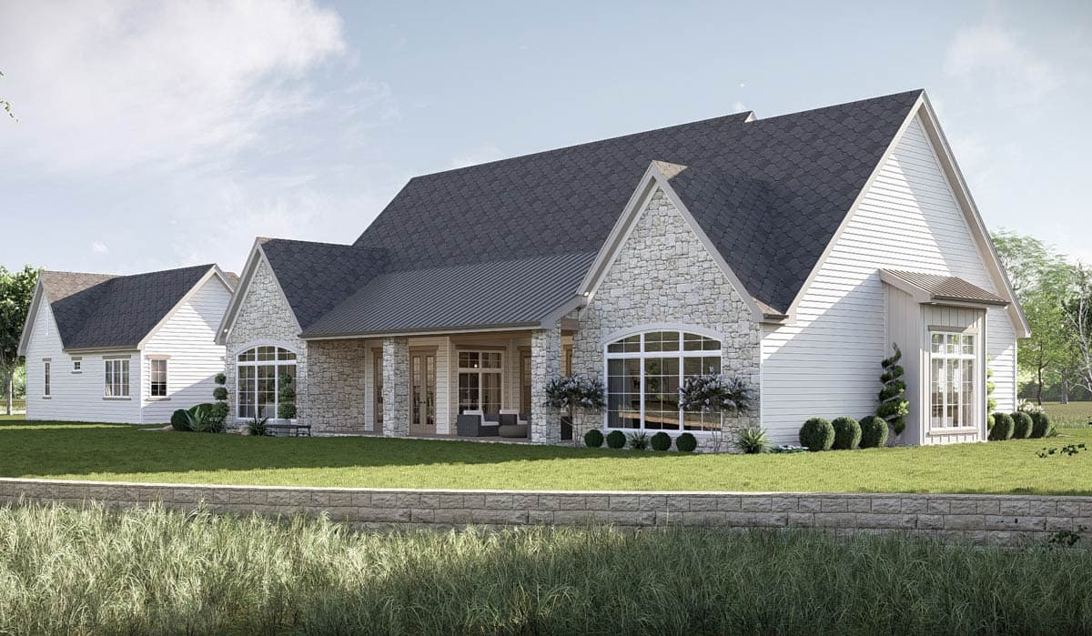 Plan 623490DJ: 3-Bedroom European House Plan with a Separate Guest Suite - 2997 Sq Ft - Image #33 - European, Transitional