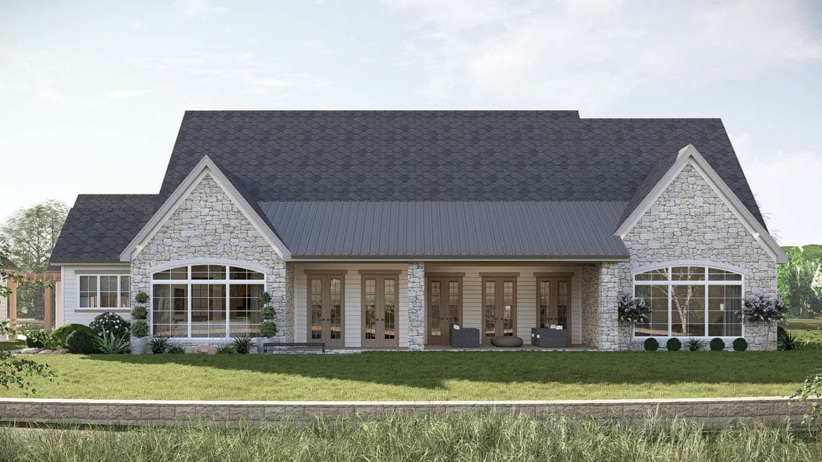 Plan 623490DJ: 3-Bedroom European House Plan with a Separate Guest Suite - 2997 Sq Ft - Image #32 - European, Transitional
