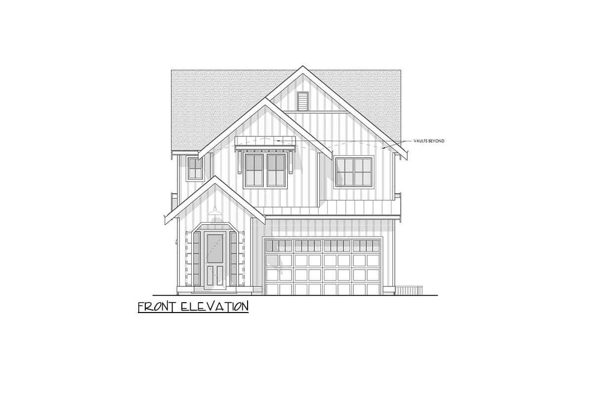 Plan 270115AF: Two-Story New American House Plan with Second Level Master Suite and Sitting Area - 1981 Sq Ft - Image #18 - Cottage, Country, Modern Farmhouse, New American, Traditional