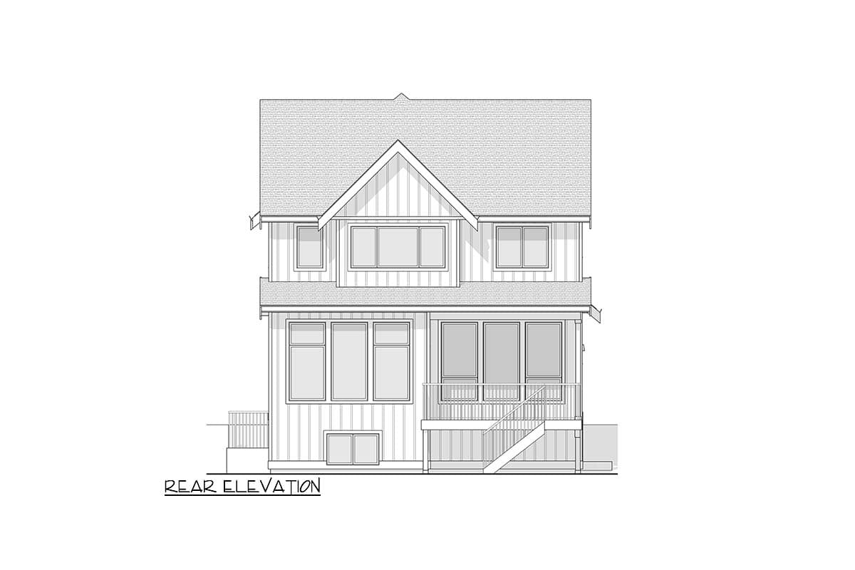 Plan 270115AF: Two-Story New American House Plan with Second Level Master Suite and Sitting Area - 1981 Sq Ft - Image #20 - Cottage, Country, Modern Farmhouse, New American, Traditional