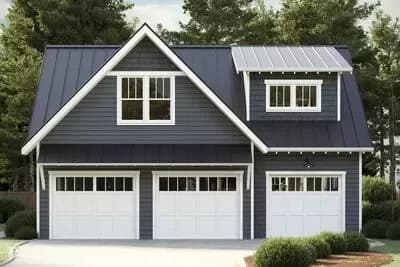 Two-Story Garage Apartment with 1 Bed - 850 Sq Ft