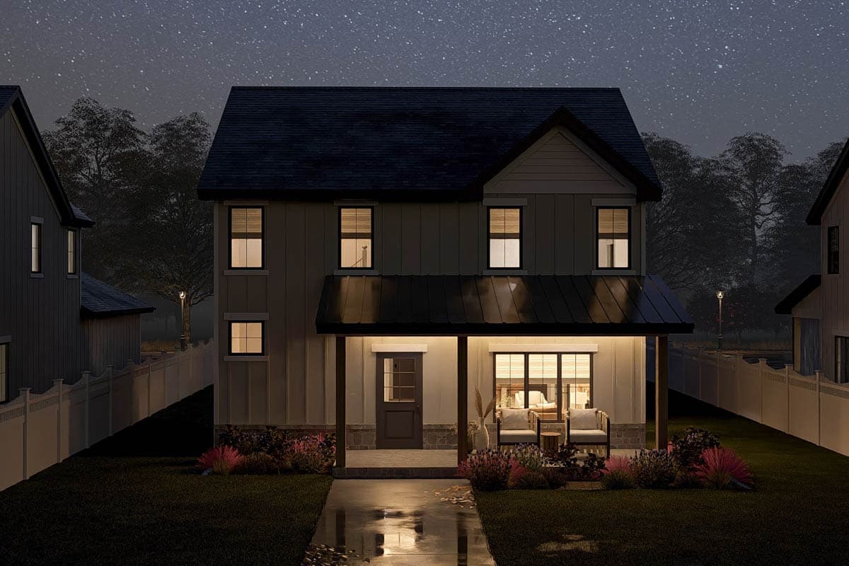 Plan 623491DJ: 3-Bed Traditional House Plan with Rear Entry Garage - 1708 Sq Ft - Image #10 - New American, Traditional