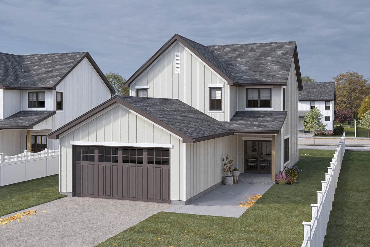 Plan 623491DJ: 3-Bed Traditional House Plan with Rear Entry Garage - 1708 Sq Ft - Image #12 - New American, Traditional
