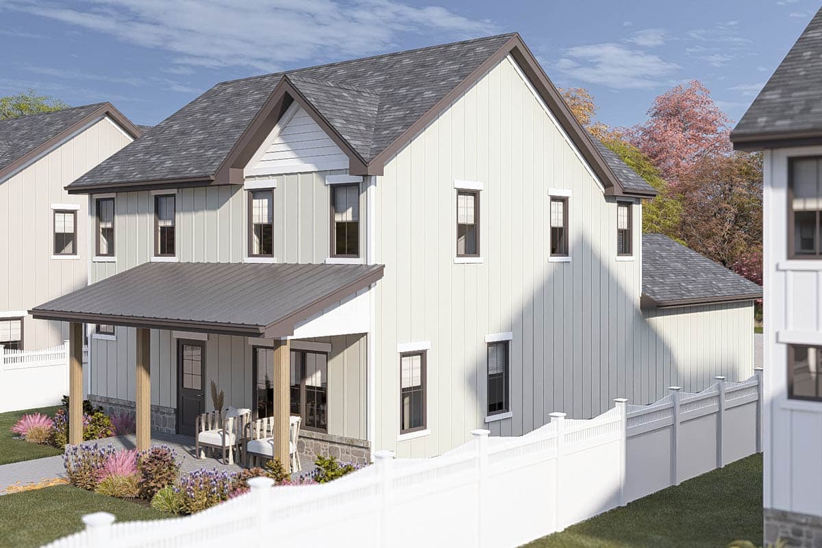 Plan 623491DJ: 3-Bed Traditional House Plan with Rear Entry Garage - 1708 Sq Ft - Image #13 - New American, Traditional