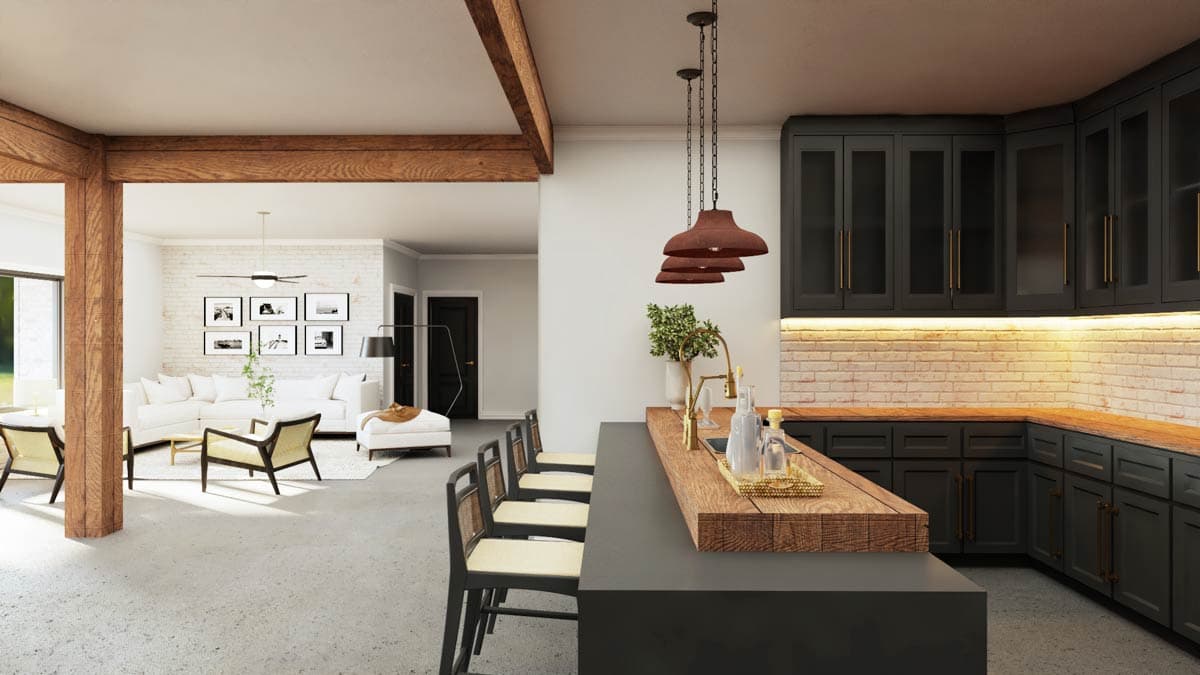 Plan 135337GRA: 4-Bed Contemporary Barn-Style House Plan with 3-Car Garage - 4429 Sq Ft - Image #26 - Contemporary, Modern Farmhouse, New American