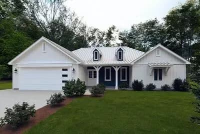 3-Bed Southern Farmhouse Plan with Split-Bedroom Layout - 1943 Sq Ft