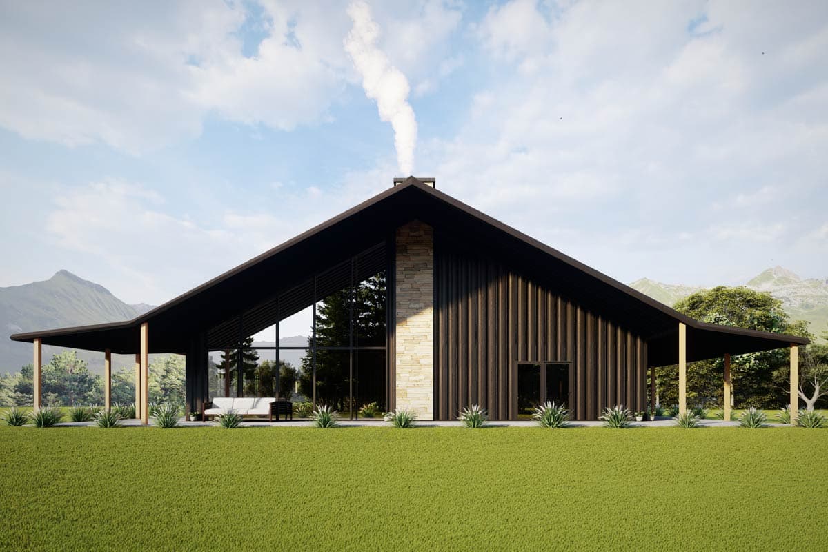 Plan 530135KTE: 3-Bed Metal Framed Barndominium House Plan with Workshop Garage - 3500 Sq Ft - Image #5 - Barndominium, Farmhouse, Modern Farmhouse
