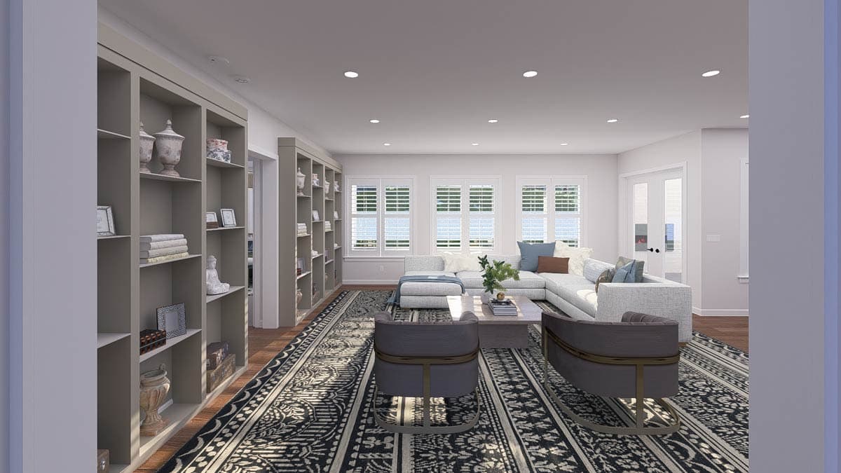 Plan 61605UT: 4-Bedroom Traditional House Plan with Hidden Pantry - 780 Sq Ft - Image #9 - Traditional