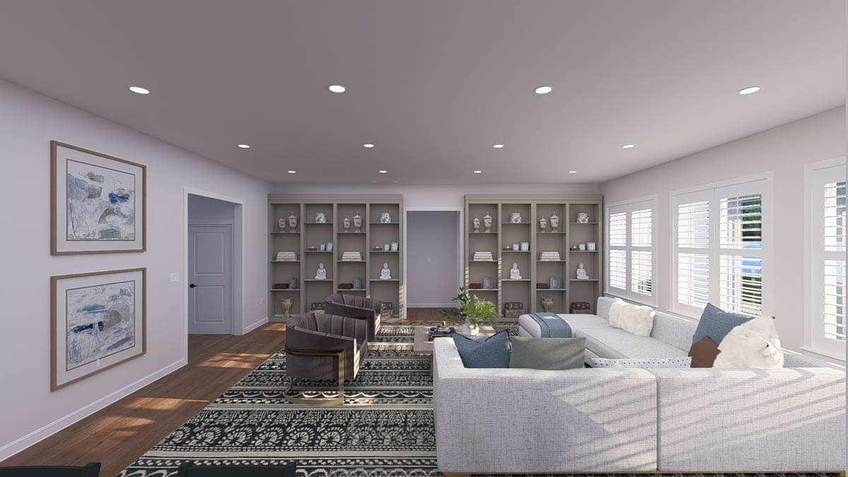 Plan 61605UT: 4-Bedroom Traditional House Plan with Hidden Pantry - 780 Sq Ft - Image #10 - Traditional