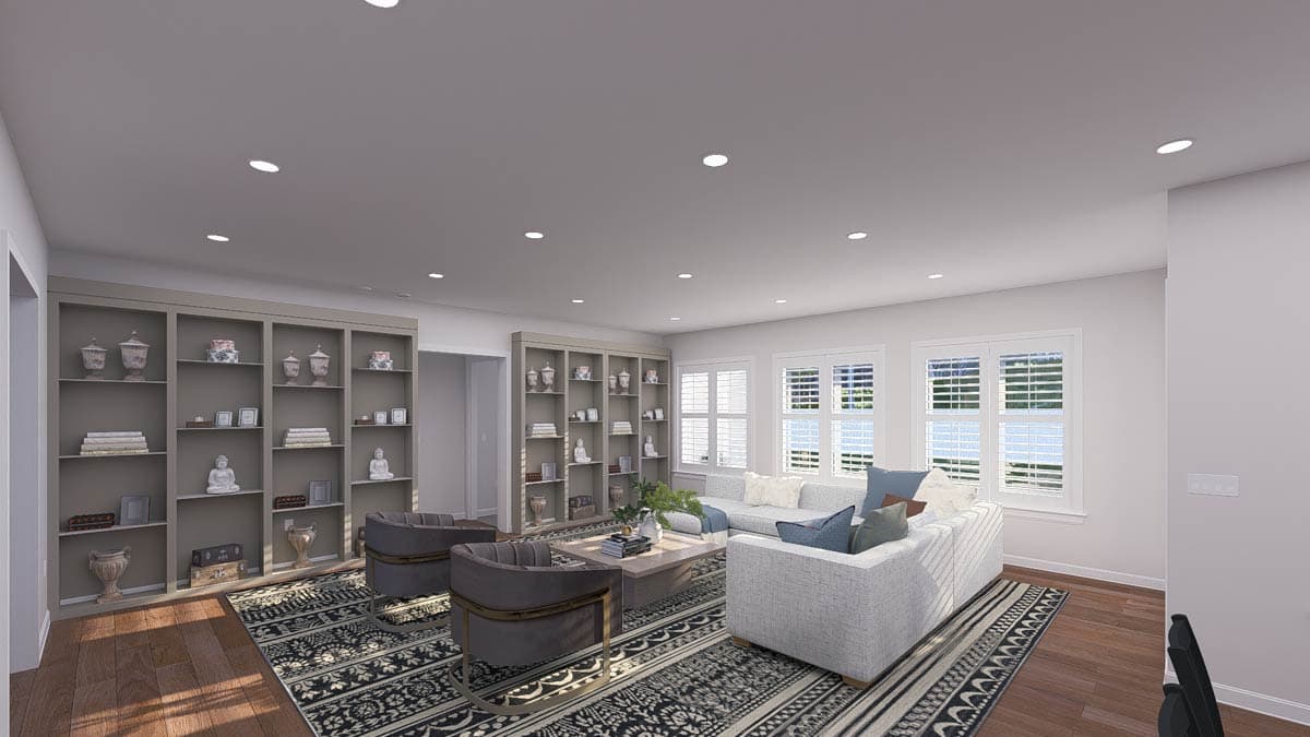 Plan 61605UT: 4-Bedroom Traditional House Plan with Hidden Pantry - 780 Sq Ft - Image #13 - Traditional