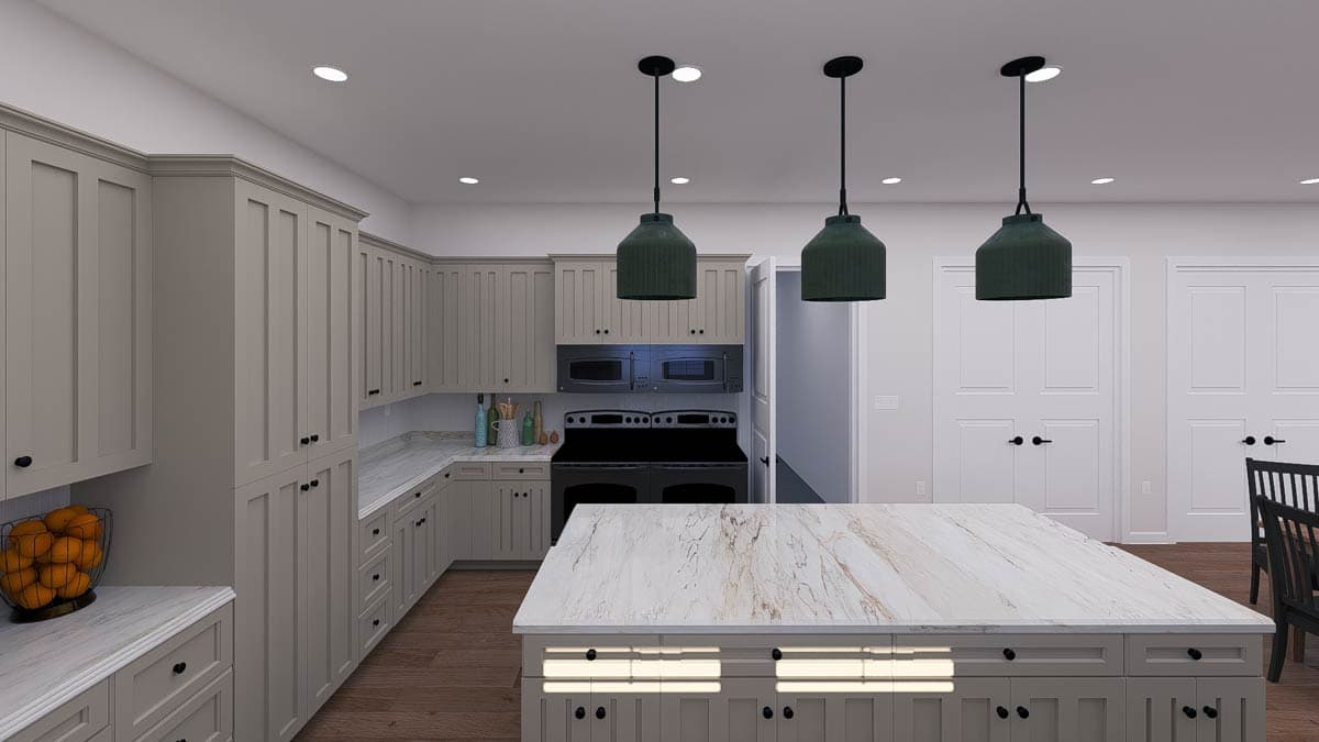 Plan 61605UT: 4-Bedroom Traditional House Plan with Hidden Pantry - 780 Sq Ft - Image #12 - Traditional