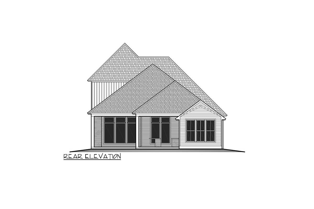 Plan 860082MCD: Two-Story Southern Louisiana House Plan with Outdoor Kitchen and Fireplace - 2665 Sq Ft - Image #5 - Louisiana-Style, Southern