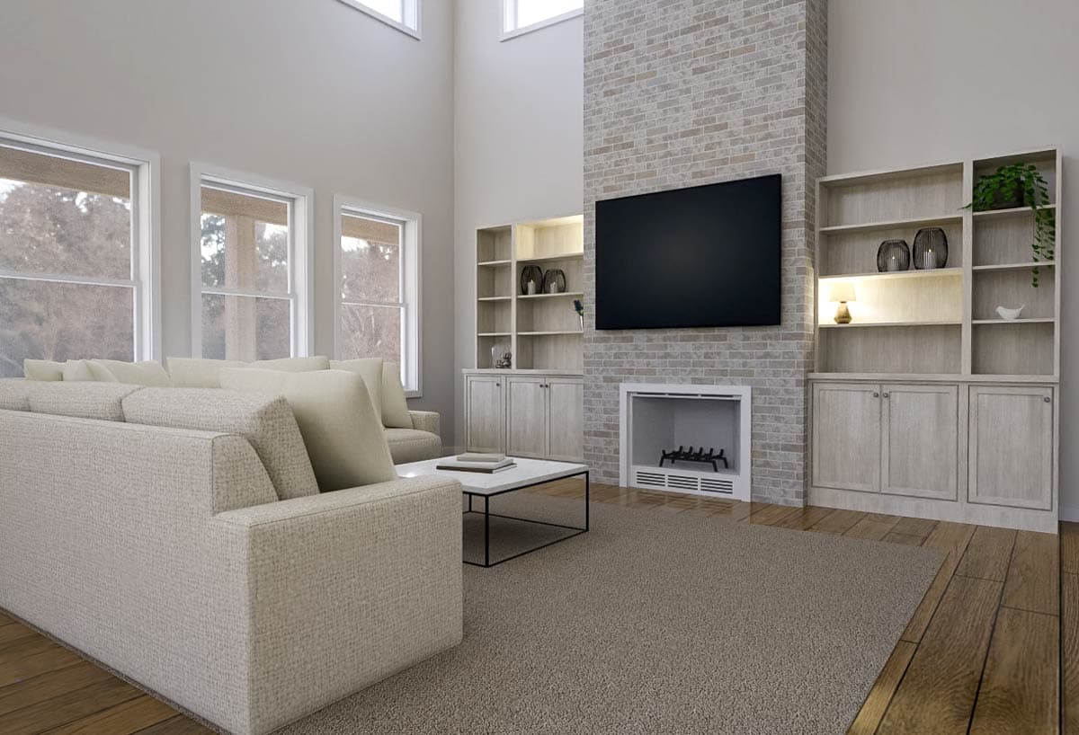 Plan 400028FTY: Two-Story Barndominium House Plan with Wrap-Around Porch  - 3161 Sq Ft - Image #18 - Barndominium