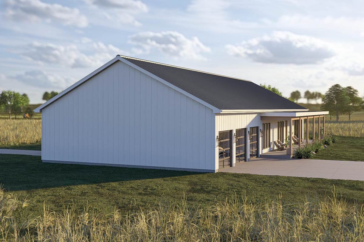 Plan 623492DJ: 3-Bedroom Barndominium House Plan with Home Office - 2733 Sq Ft - Image #14 - Barndominium, Country