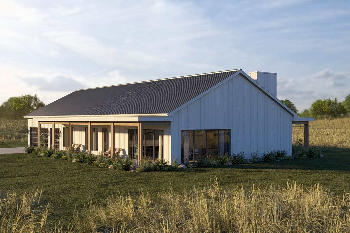 Plan 623492DJ: 3-Bedroom Barndominium House Plan with Home Office - 2733 Sq Ft - Image #15 - Barndominium, Country