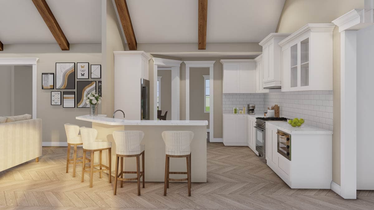 Plan 70919MK: 4-Bed Modern Farmhouse Plan with Lower Level Game Room - 3369 Sq Ft - Image #7 - Country, Farmhouse, Modern Farmhouse