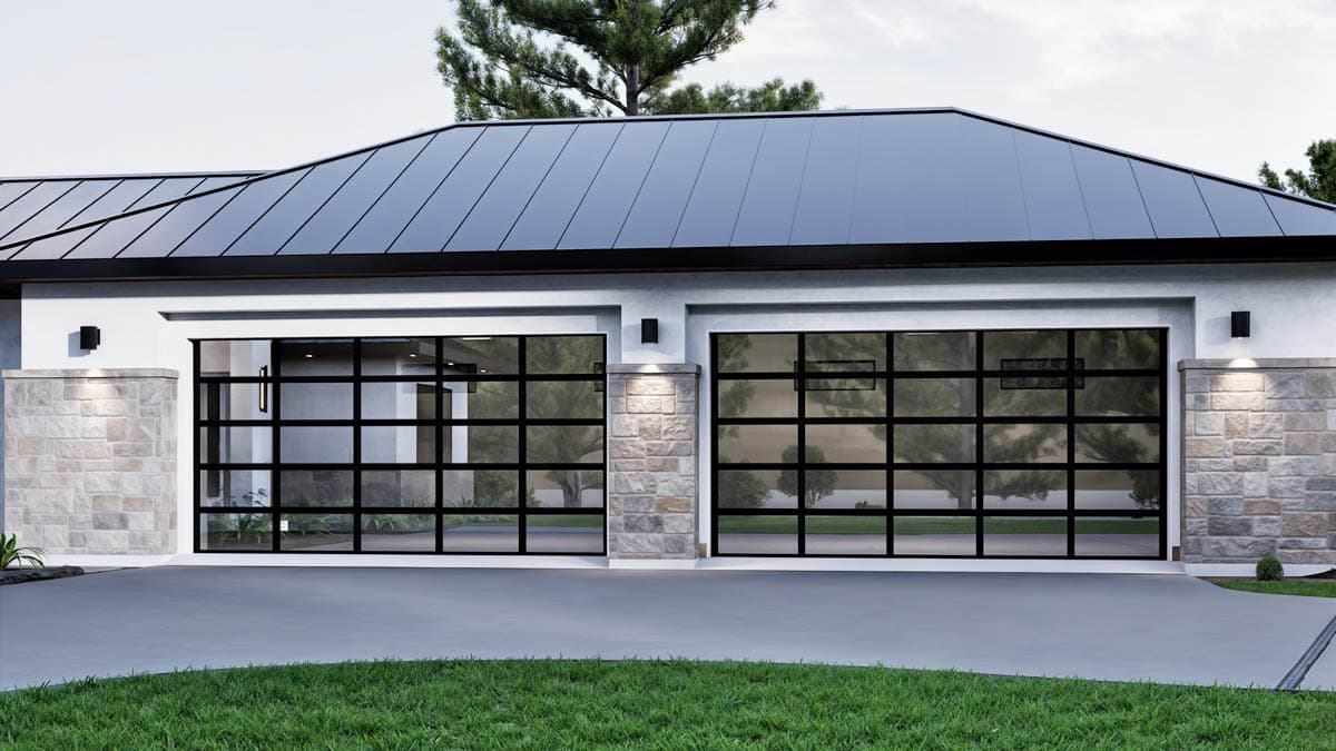 Plan 307740RAD: Single-Story Transitional House Plan with Home Office - 3240 Sq Ft - Image #5 - Hill Country, Transitional