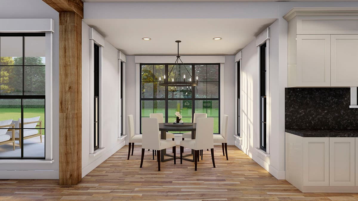 Plan 70920MK: 5-Bed Luxury Farmhouse Plan with 2-Story Great Room - 7618 Sq Ft - Image #5 - Craftsman, Farmhouse