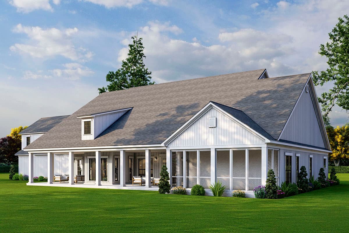 Plan 70920MK: 5-Bed Luxury Farmhouse Plan with 2-Story Great Room - 7618 Sq Ft - Image #13 - Craftsman, Farmhouse