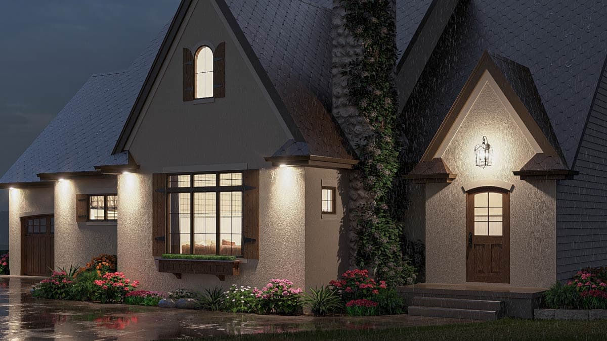 Plan 623493DJ: Single-Story Cottage House Plan with Split-Bedrooms - 1695 Sq Ft - Image #12 - Cottage, European