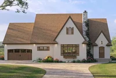 Single-Story Cottage House Plan with Split-Bedrooms - 1695 Sq Ft