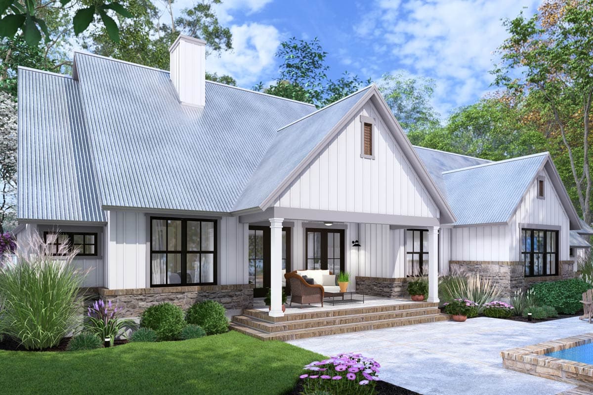 Plan 16938WG: 4-Bed Modern Farmhouse Plan with Bonus Room Over Garage - 2385 Sq Ft - Image #13 - Country, Farmhouse, Modern Farmhouse, New American, Southern