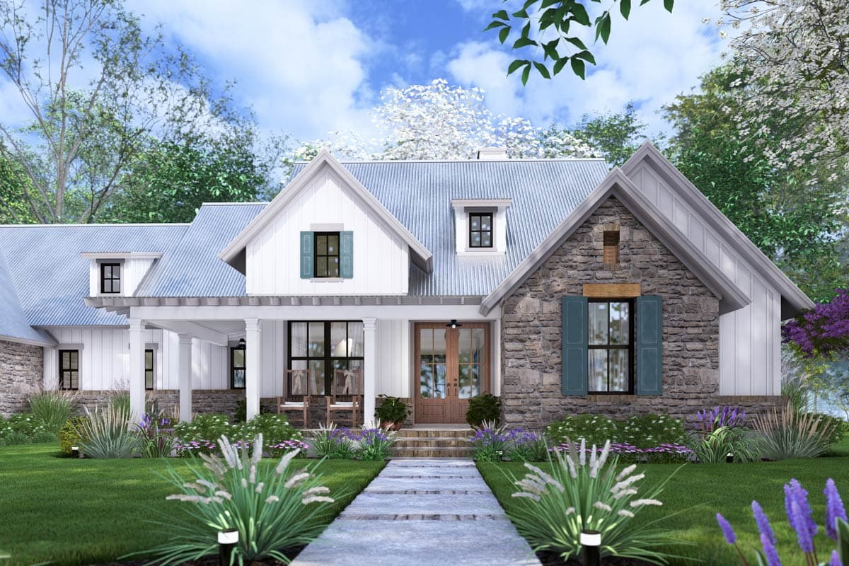 Plan 16938WG: 4-Bed Modern Farmhouse Plan with Bonus Room Over Garage - 2385 Sq Ft - Image #17 - Country, Farmhouse, Modern Farmhouse, New American, Southern