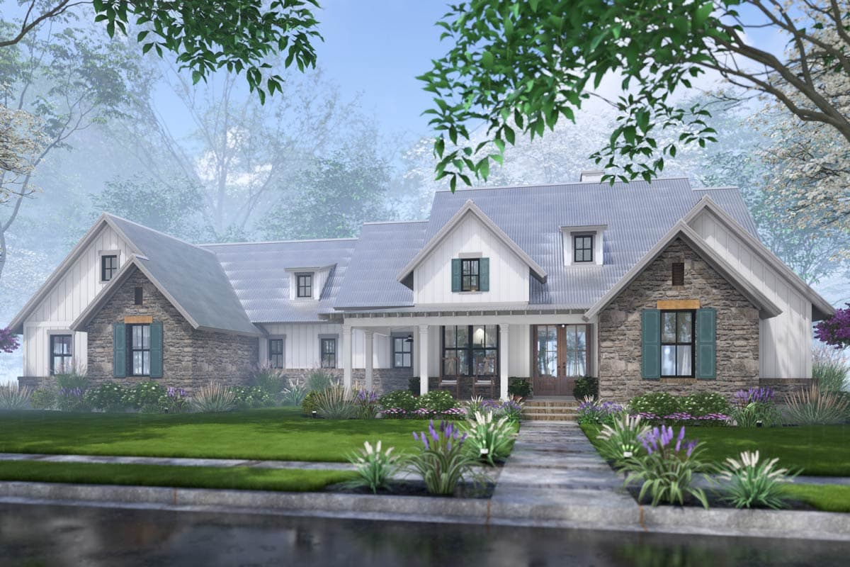 Plan 16938WG: 4-Bed Modern Farmhouse Plan with Bonus Room Over Garage - 2385 Sq Ft - Image #18 - Country, Farmhouse, Modern Farmhouse, New American, Southern