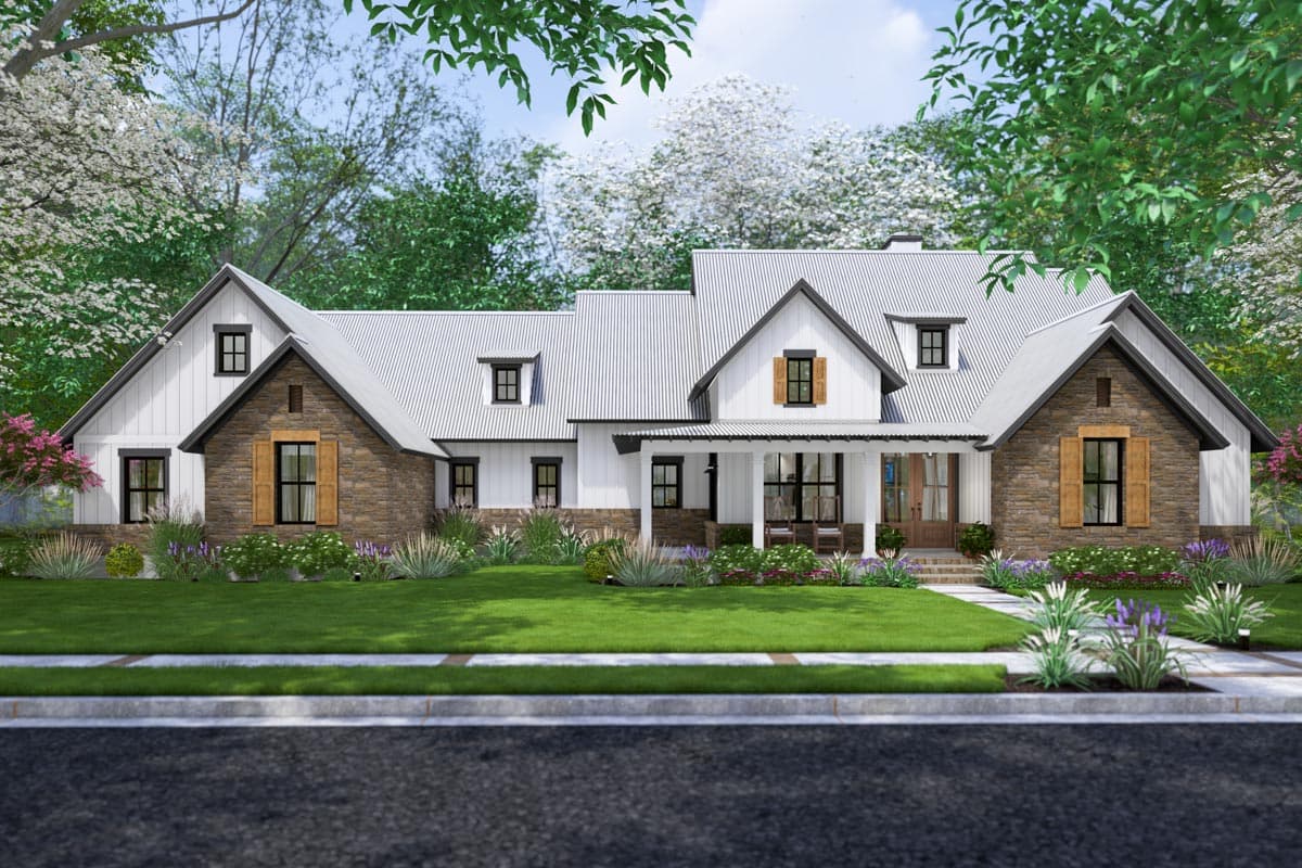 Plan 16938WG: 4-Bed Modern Farmhouse Plan with Bonus Room Over Garage - 2385 Sq Ft - Image #20 - Country, Farmhouse, Modern Farmhouse, New American, Southern