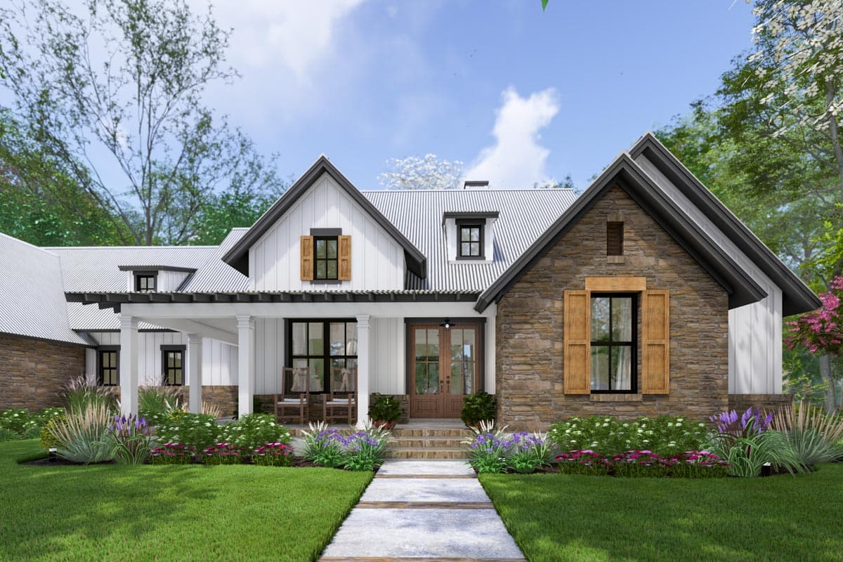 Plan 16938WG: 4-Bed Modern Farmhouse Plan with Bonus Room Over Garage - 2385 Sq Ft - Image #23 - Country, Farmhouse, Modern Farmhouse, New American, Southern