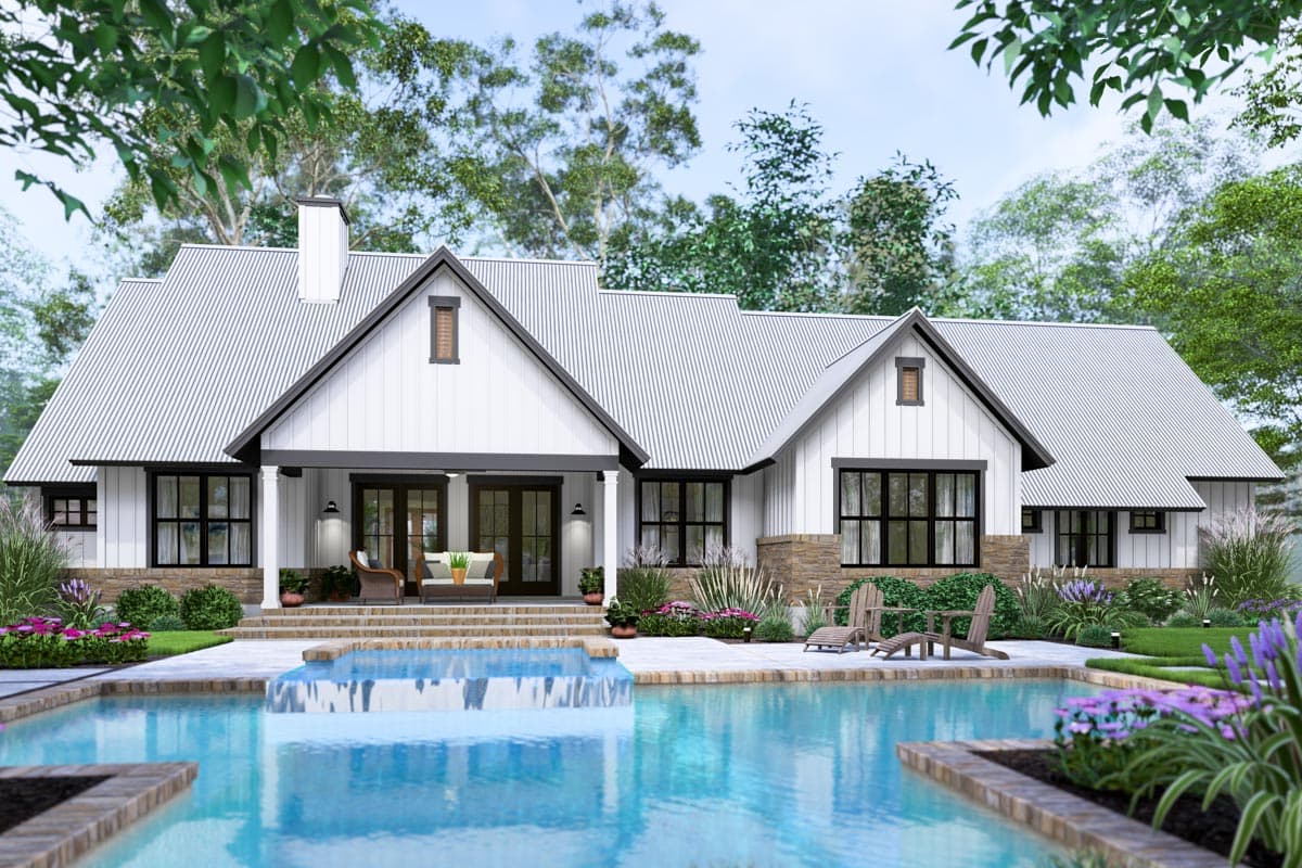 Plan 16938WG: 4-Bed Modern Farmhouse Plan with Bonus Room Over Garage - 2385 Sq Ft - Image #28 - Country, Farmhouse, Modern Farmhouse, New American, Southern