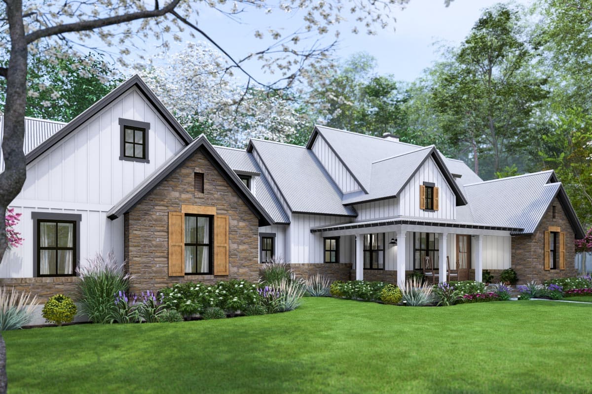 Plan 16938WG: 4-Bed Modern Farmhouse Plan with Bonus Room Over Garage - 2385 Sq Ft - Image #33 - Country, Farmhouse, Modern Farmhouse, New American, Southern