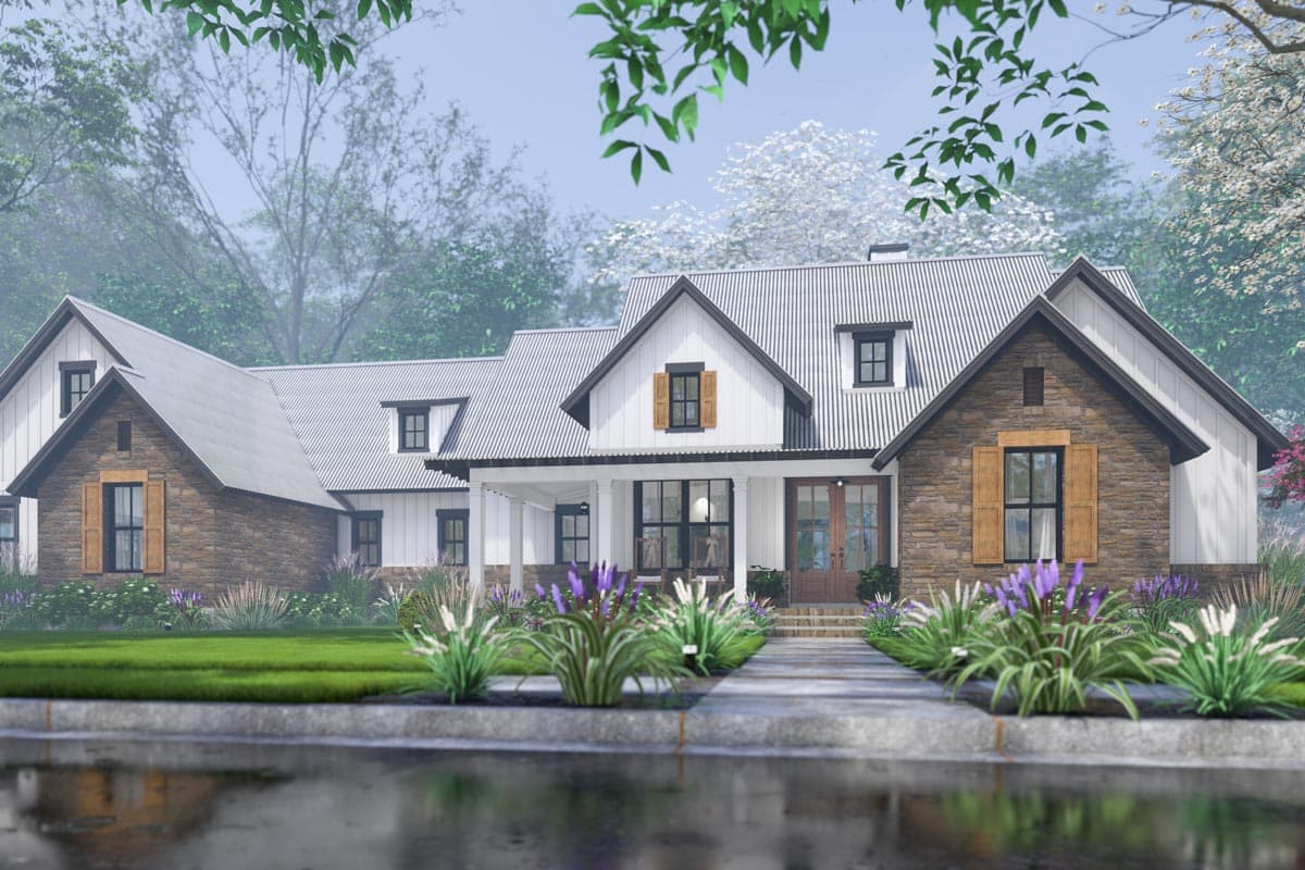 Plan 16938WG: 4-Bed Modern Farmhouse Plan with Bonus Room Over Garage - 2385 Sq Ft - Image #35 - Country, Farmhouse, Modern Farmhouse, New American, Southern