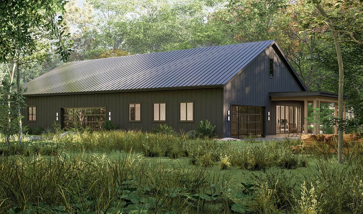 Plan 623494DJ: One-Story Barndominium House Plan with Open Concept Living and Cathedral Ceilings - 2524 Sq Ft - Image #19 - Barndominium