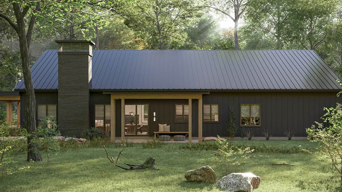 Plan 623494DJ: One-Story Barndominium House Plan with Open Concept Living and Cathedral Ceilings - 2524 Sq Ft - Image #21 - Barndominium