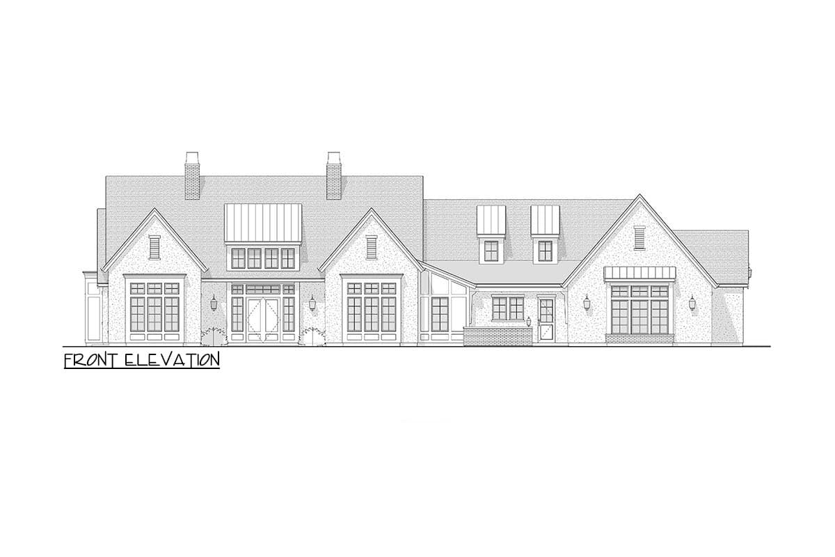 Plan 270116AF: Single-Story Transitional House Plan with Optionally Finished Lower Level - 3598 Sq Ft - Image #8 - Ranch, Transitional