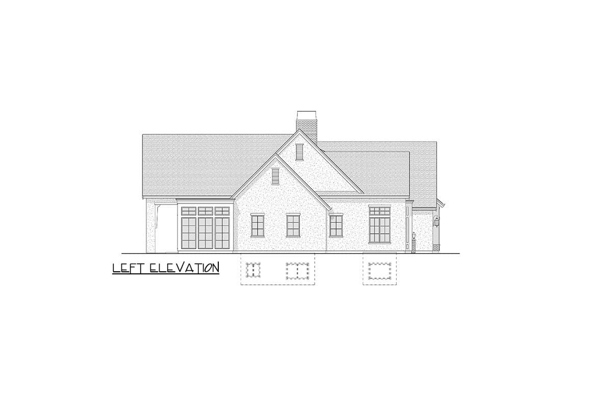 Plan 270116AF: Single-Story Transitional House Plan with Optionally Finished Lower Level - 3598 Sq Ft - Image #9 - Ranch, Transitional