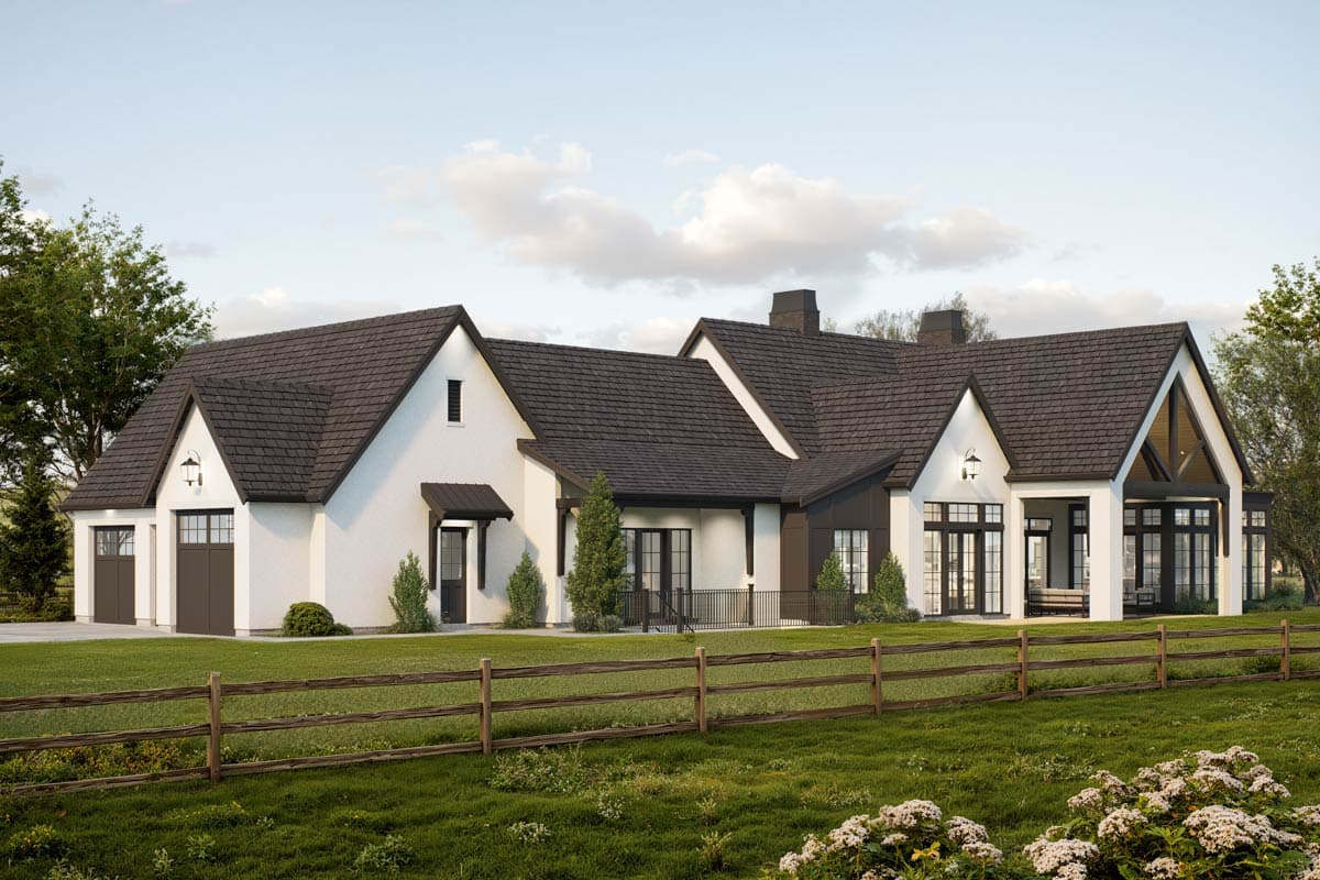 Plan 270116AF: Single-Story Transitional House Plan with Optionally Finished Lower Level - 3598 Sq Ft - Image #5 - Ranch, Transitional