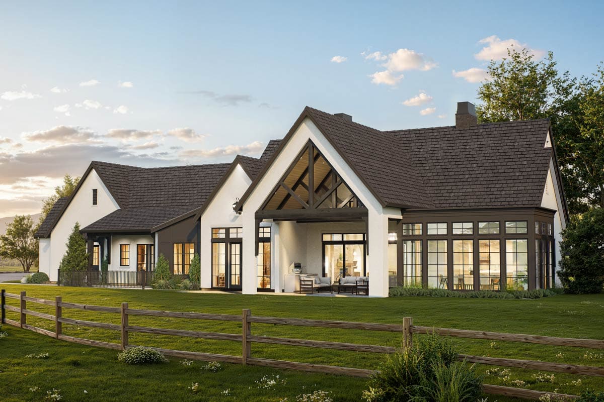 Plan 270116AF: Single-Story Transitional House Plan with Optionally Finished Lower Level - 3598 Sq Ft - Image #6 - Ranch, Transitional