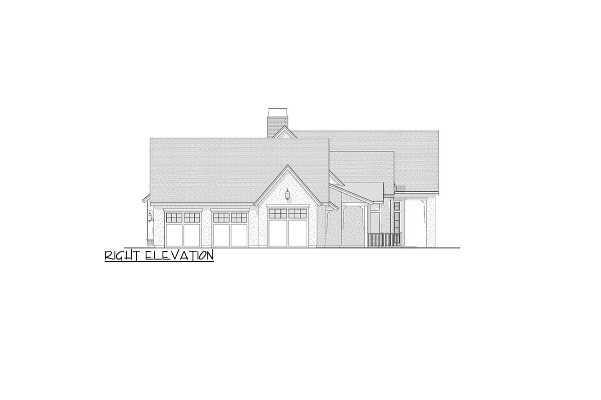 Plan 270116AF: Single-Story Transitional House Plan with Optionally Finished Lower Level - 3598 Sq Ft - Image #11 - Ranch, Transitional